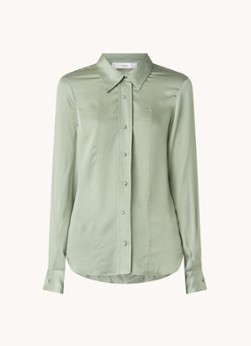 Mango Soepelvallende satijnen blouse
