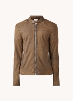 Goosecraft Brentwood bikerjack van schapenleer met ritszakken