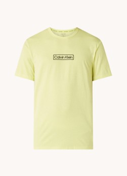 Calvin Klein T-shirt met logoborduring en stretch