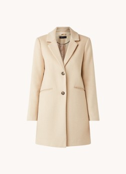 Expresso Longline mantel in wolblend