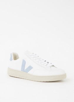 Veja V-12 sneaker van leer met suède details