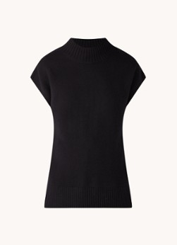 Expresso Fijngebreide spencer met opstaande kraag