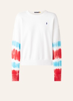 Ralph Lauren Sweater met backprint en tie-dye dessin