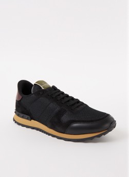 Valentino Rockrunner sneaker met leren en suède details
