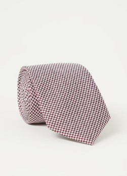 Ted Baker Closet stropdas van zijde met pied-de-poule dessin