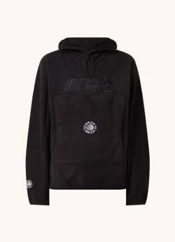 Clan de Banlieue Oversized hoodie van fleece met logoborduring