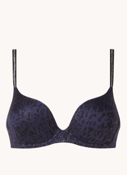 Marie Jo L'Aventure voorgevormde beugelbh Johan met panterprint en glitters donkerblauw/zwart