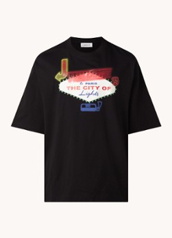 Lanvin Las Vegas T-shirt met front- en backprint