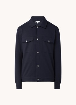 Reiss Jerry overshirt met klepzakken en stretch