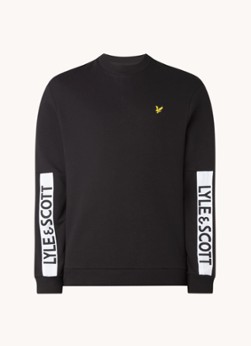 Lyle & Scott Sweater van biologisch katoen met logoborduring