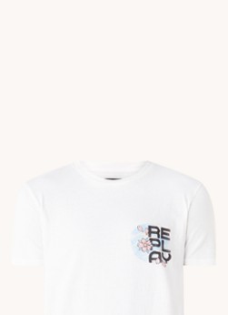 Replay T-shirt met logo-en backprint