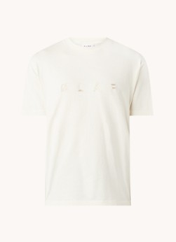 Olaf Hussein T-shirt met logoborduring