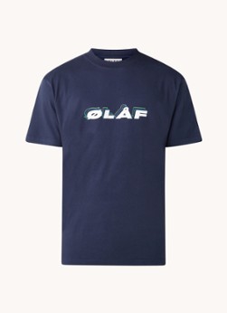 Olaf Hussein Triple Italic T-shirt met logoprint