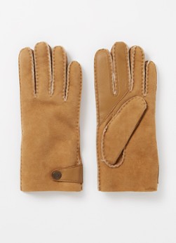 UGG Side Tab Tech handschoenen van suède met touchscreen functie