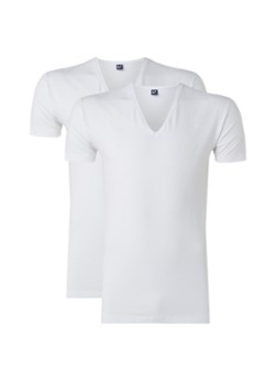Alan Red Nov body fit T-shirt met V-hals in -pack