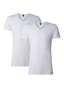 Alan Red Dean slim fit T-shirt met diepe V-hals in -pack