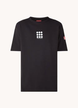 The New Originals -Dots T-shirt in biologisch katoenblend met logoprint