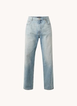 Balenciaga Hybrid loose fit jeans in lichte wassing