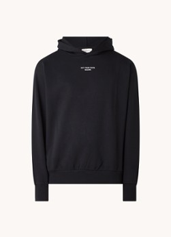 Drôle de Monsieur Oversized hoodie met tekstprint