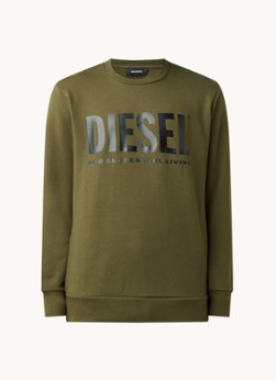 Diesel Division sweater met logoprint