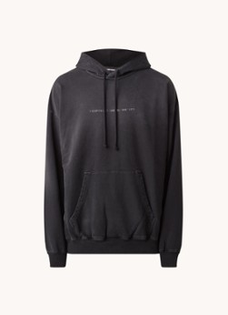 Diesel S-ummerib-A hoodie met verwassen look