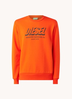 Diesel S-Girk sweater met logoprint