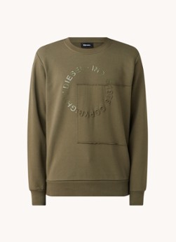 Diesel S-Girkemb sweater met logoprint