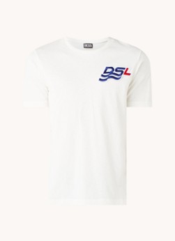 Diesel T-JUST T-shirt met logoborduring