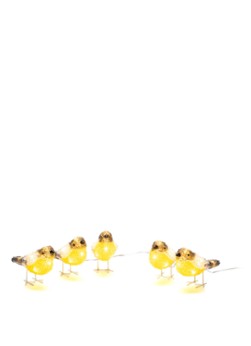 Konstsmide LED acryl lichtsnoer met 5 vogeltjes 10 cm
