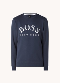 BOSS Salbo sweater met logoprint