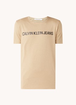 Calvin Klein T-shirt van biologisch katoen met logoprint