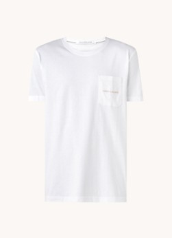 Calvin Klein T-shirt van biologisch katoen met logoborduring