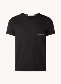 Calvin Klein T-shirt van biologisch katoen met logoborduring