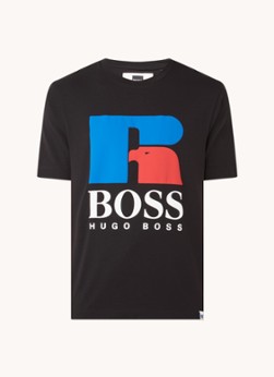 BOSS Jersey T-shirt met logoprint