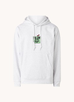 Obey Pin Face hoodie met borduring en trekkoord