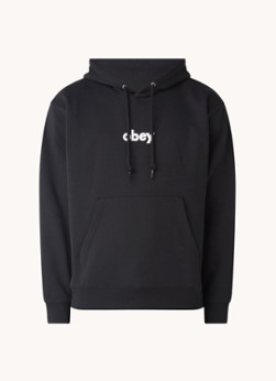 Obey Case hoodie met logo en trekkoord