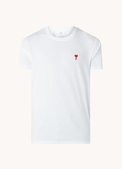 Ami T-shirt van biologisch katoen met logo