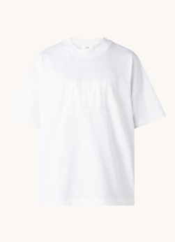 Ami Oversized T-shirt van biologisch katoen met logoprint