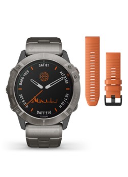 Garmin Fenix X smartwatch met extra siliconen band --