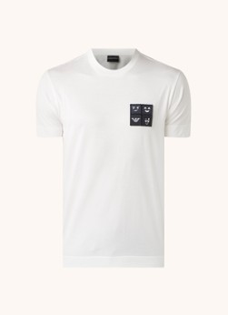 Emporio Armani T-shirt met logoborudring