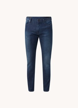 Emporio Armani Slim fit jeans met donkere wassing en stretch