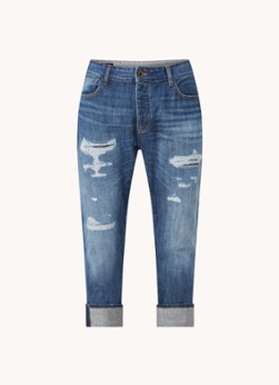 Emporio Armani Straight fit jeans met ripped details