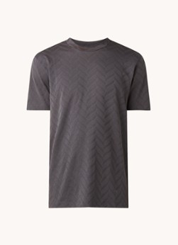 Emporio Armani T-shirt met structuur en ronde hals