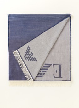 Emporio Armani Sjaal van zijde met logo  x  cm