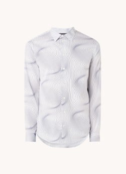 Emporio Armani Slim fit overhemd met print