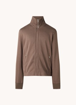 Filippa K Rex sweatvest met opstaande kraag en ritszakken