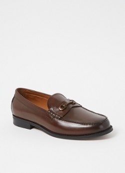 Dune London Snaffle loafer van leer