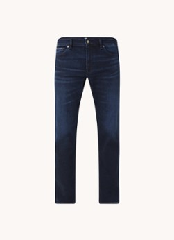 BOSS Maine straight fit jeans met stretch