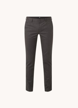 HUGO BOSS Kaito slim fit pantalon met persplooi