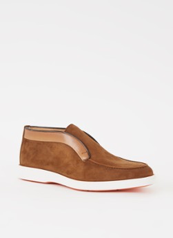 Santoni Detroit enkellaarsje van suède